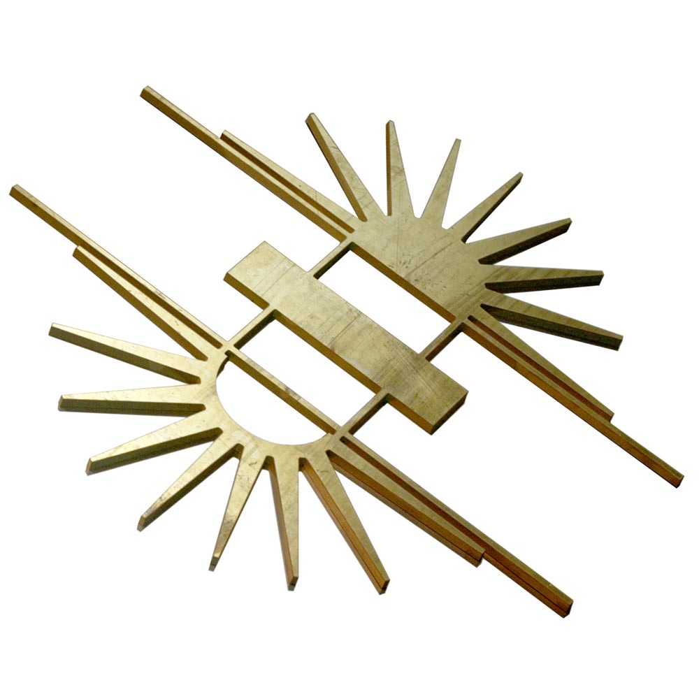 Waterjet-Cut Brass Hardware