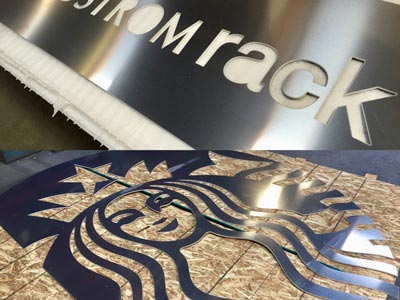 waterjet cut signage