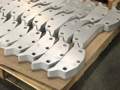 IRC waterjet cut parts